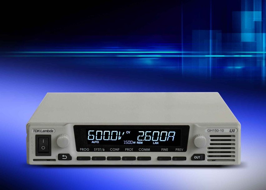 1U half-rack programmable DC power supplies deliver 1,500W